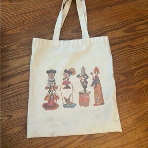 Disney Character Print Tote Bag - Cream